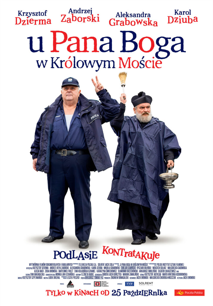 plakat z filmu „U Pana Boga w Królowym Moście”